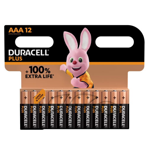 Duracell Plus - Batteria 12 x AAA - Alcalina